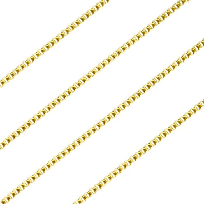 シアーズ 18金 ネックレス チェーン レディース 4面ダイヤカット ベネチアンチェーン K18 ゴールド 幅 0.5mm/長さ 40cm 76041011347